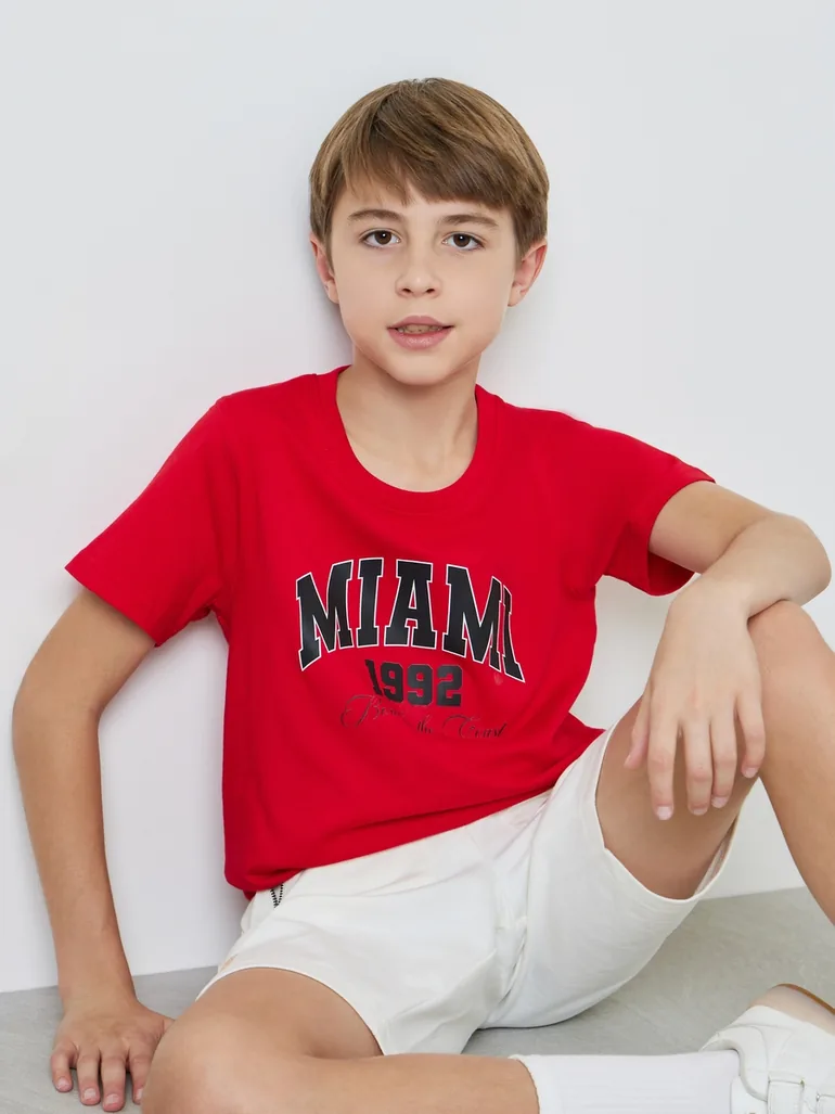 Teen Boys Graphic Print Regular Fit T-Shirt - 1