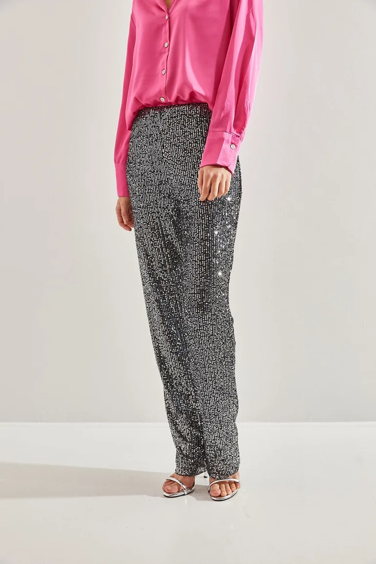 Women's Sequined Trousers - 3