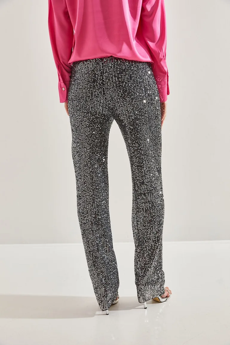 Women's Sequined Trousers - 4