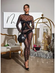 Missouri Sequin Mesh Jumpsuit