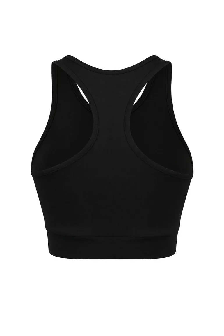 Black Diver/Scuba Throw Cap Sports Bra - 6