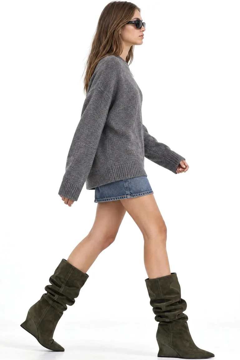 Mixray Oversized Knitwear Sweater - 2