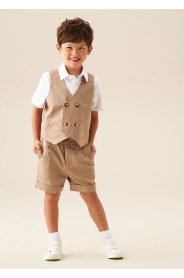Chester Double Breasted Waistcoat And Shirt Set