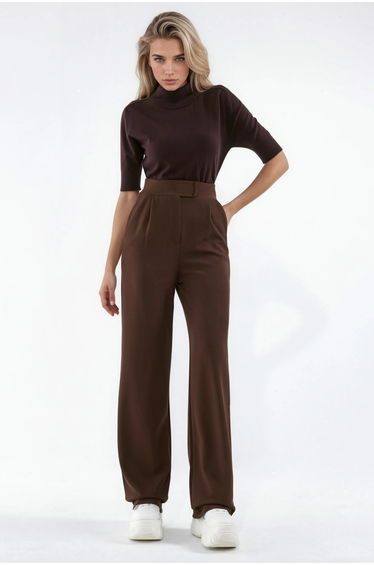 Women's Stretch Palazzo Pants with Velcro Closure