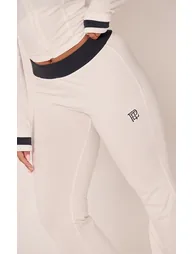 Shape Cream and Blue Contrast Waistband Sweat Trousers - 3