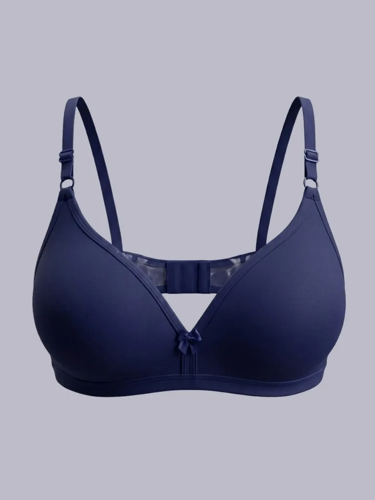 Pack of 2 - Non-Padded Non Wired Cotton Blend T-Shirt Bra - 5