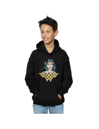 DC Comics Boys Wonder Woman Gaze Hoodie - Black - 1