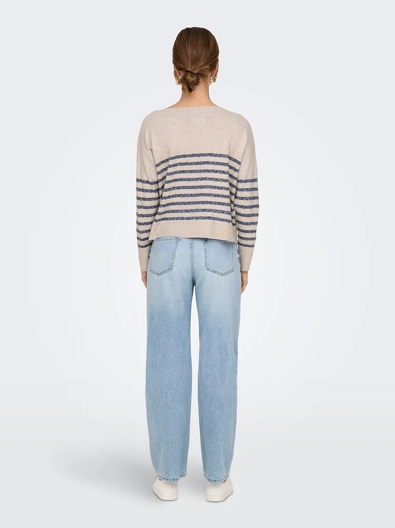 Striped Boat Neck Jumper - 2