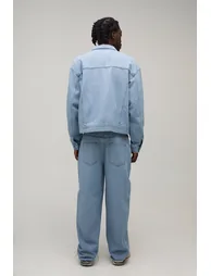Herringbone Relaxed Fit Co-Ord Jeans - light blue - 1