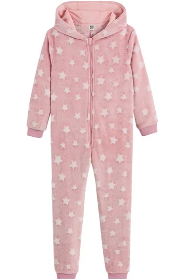 Star Print Hooded Onesie