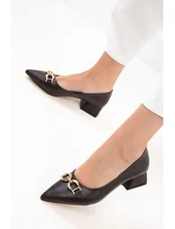 Coffee women's classic high heel shoe - 2