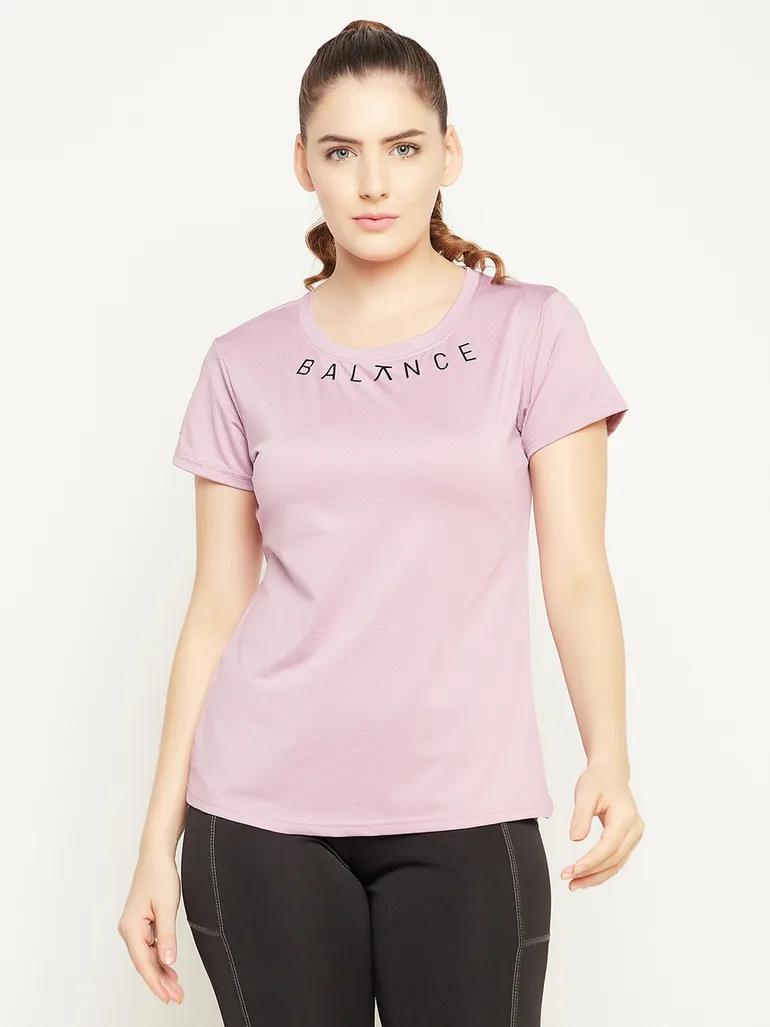 Comfort Fit Text Print Active T-Shirt - 2