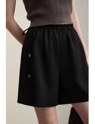 Drawstring Tie Casual Shorts - 1
