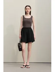 Drawstring Tie Casual Shorts