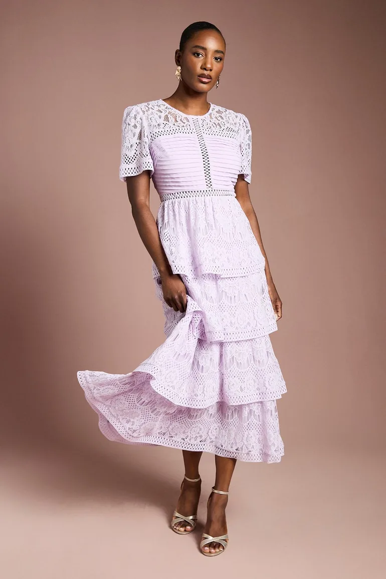 Tiered Lace Dress