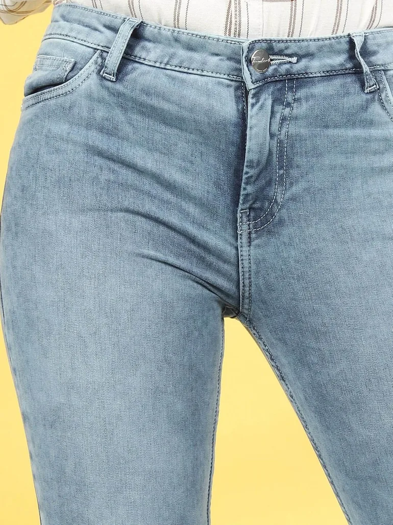 Women Blue Skinny Fit Solid Jeans - 5
