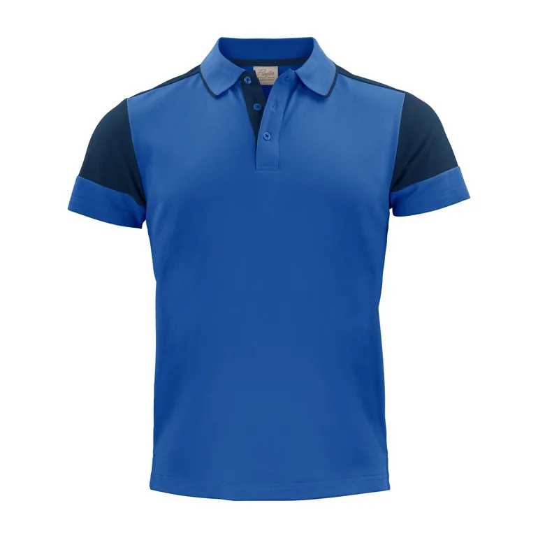 Printer Mens Prime Contrast Polo Shirt - Cobalt/Navy