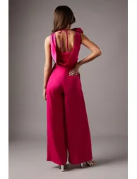 Corsage Cowl Back Jumpsuit - 3