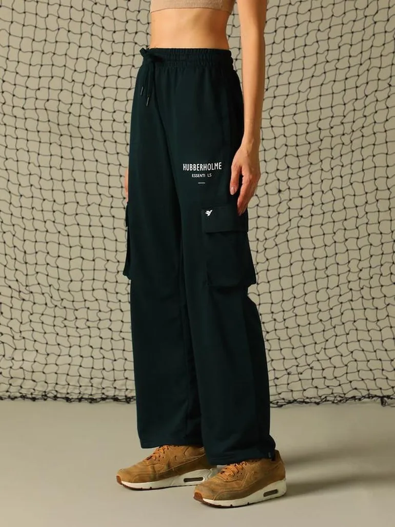 Graphic Print Cargo Pants with Elasticated Waistband - 2