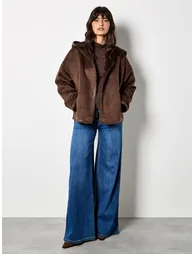 Reversible Faux Fur Suedette Jacket - 1
