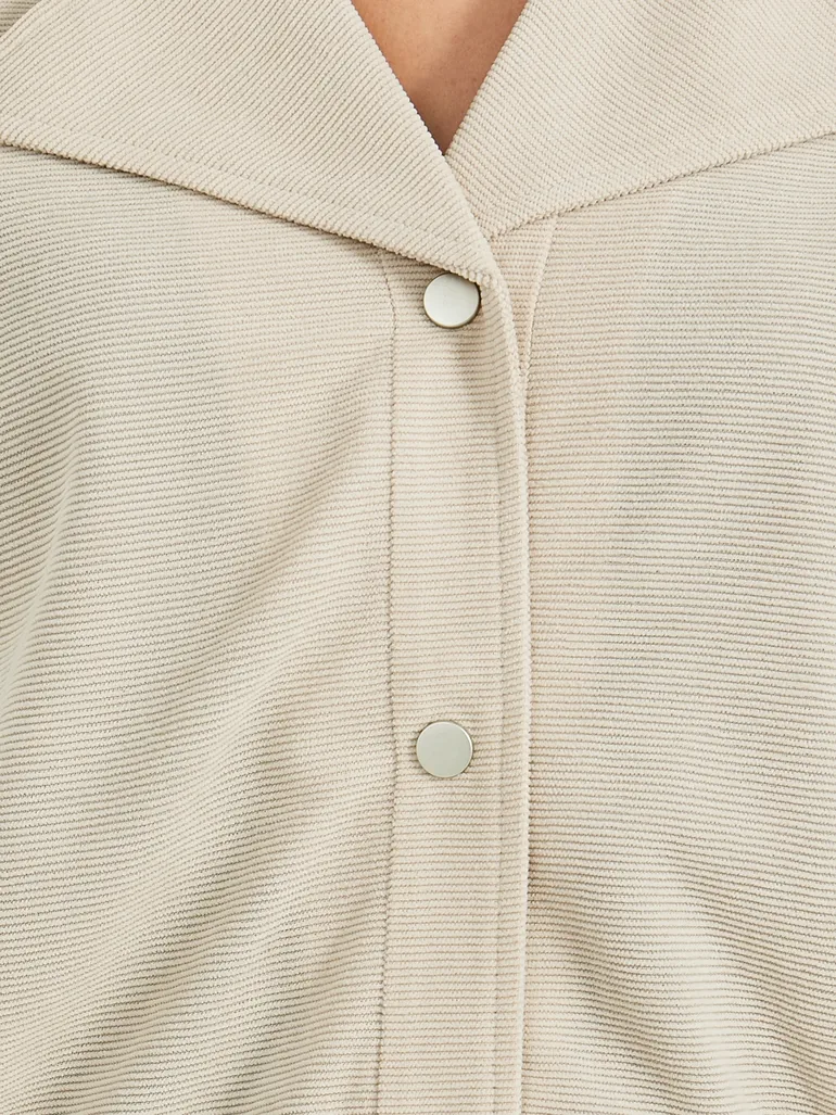 Regular Fit Regular Length Corduroy Bomber Jacket - 3