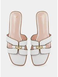 Cut-Out Strap Flat Sandals - 4
