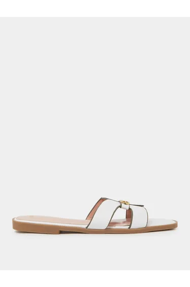 Cut-Out Strap Flat Sandals