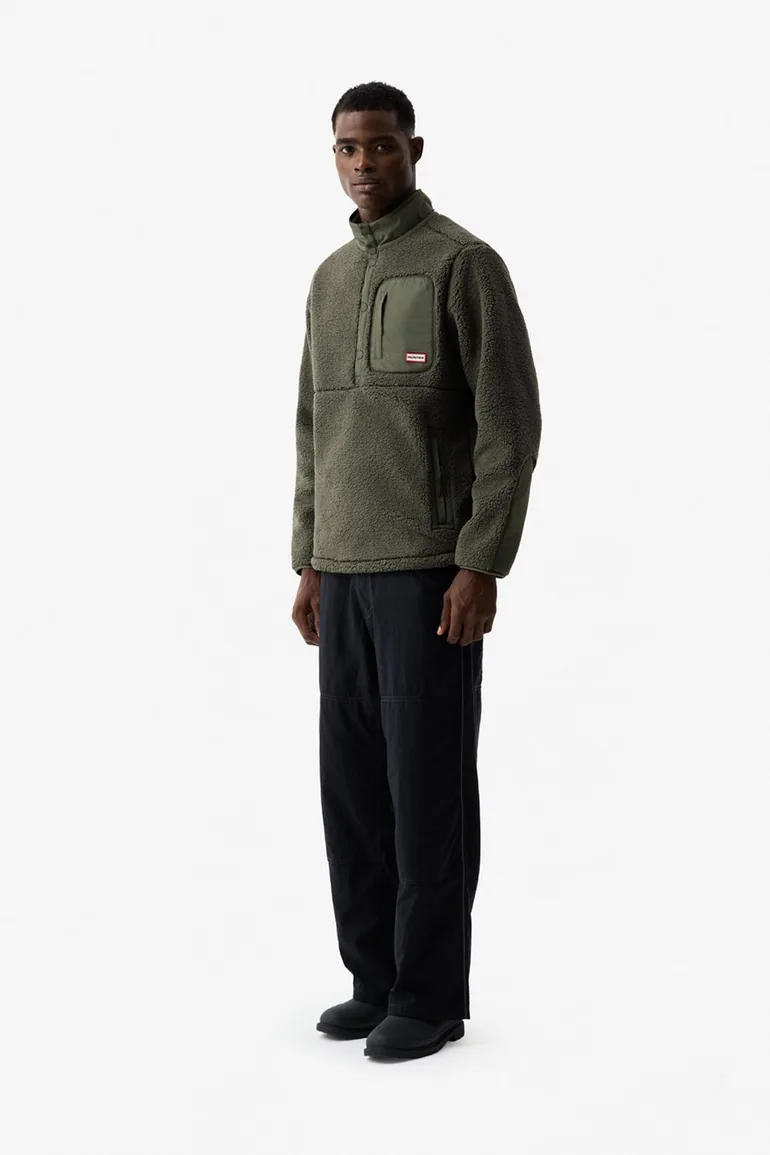 Hunter Athol Half Zip Borg Fleece Jacket Kambaba