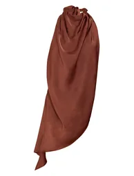 Chocolate Satin Halterneck Playsuit - 4