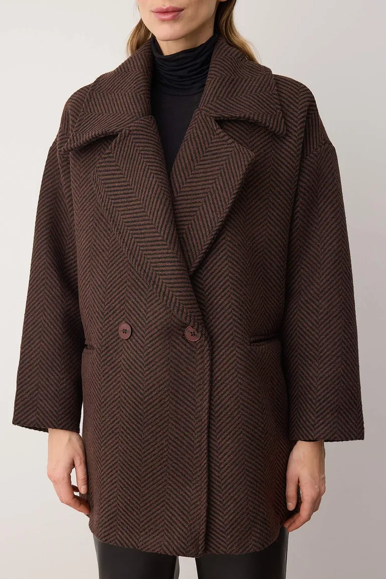 Brown Oversized Coat - 2