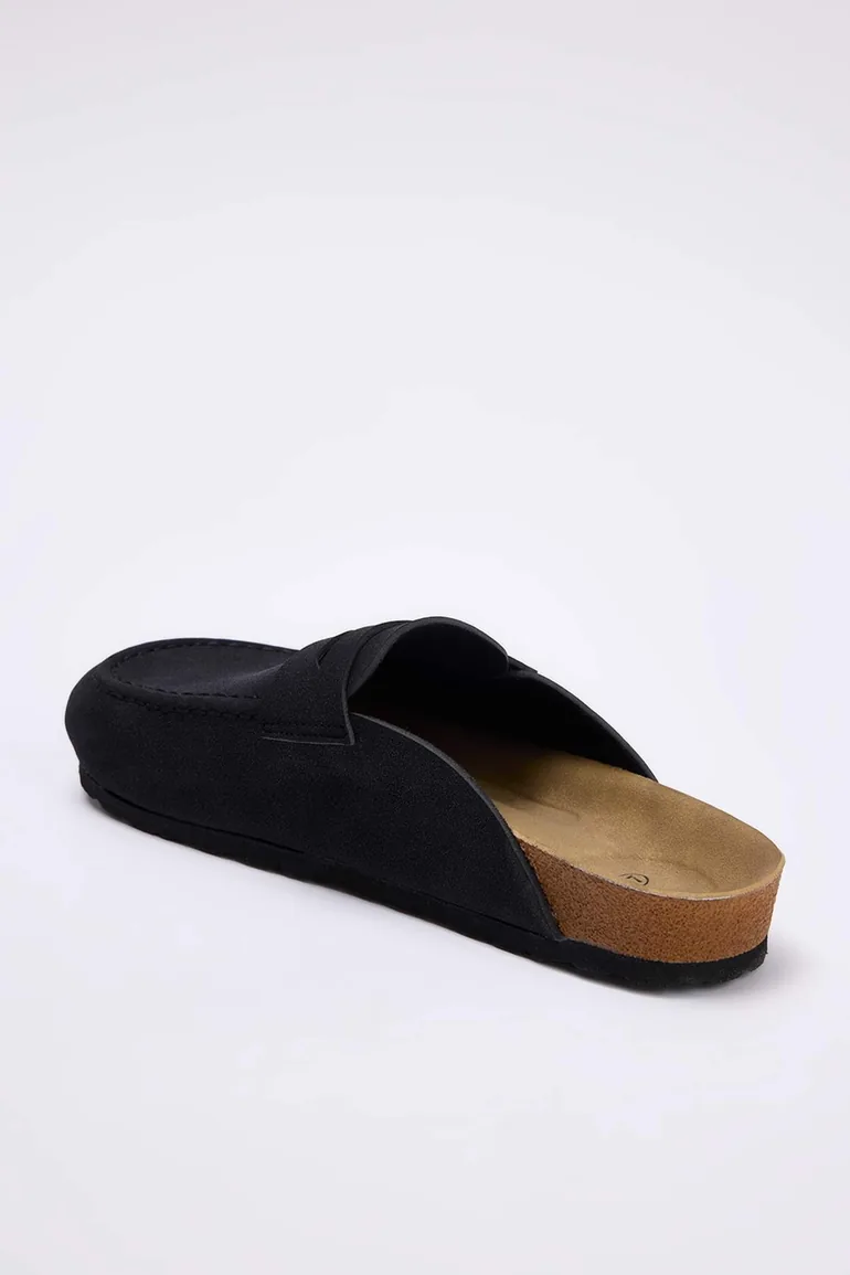 Black Women's Sabo Slippers - 3