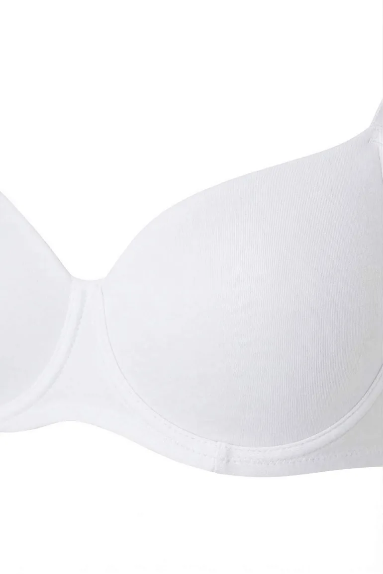 Dusty Rose-Ecru 2-Pack Covered Plus Size Bra - 8