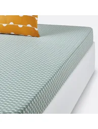IRUN Graphic Print Cotton Fitted Sheet - 2
