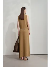 Long Knit Skirt - 4