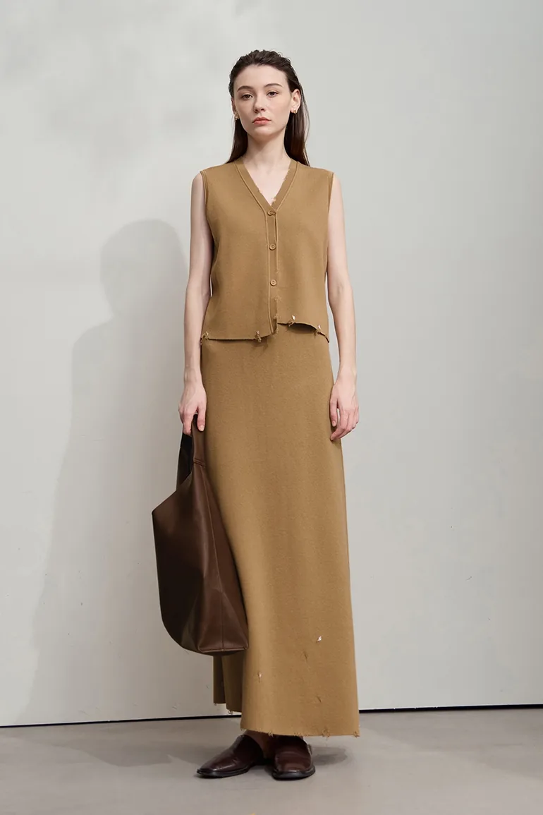 Long Knit Skirt