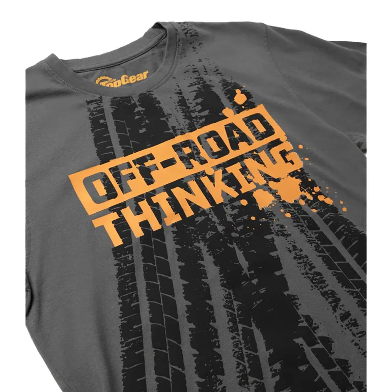 Top Gear  Off Road Thinking Short-Sleeved T-Shirt - Grey - 2