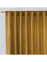 Onega Washed Linen Single Curtain with Concealed Tabs - 4
