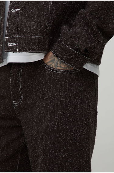 Tall Textured Denim Relaxed Fit Jeans product thumbnail 3