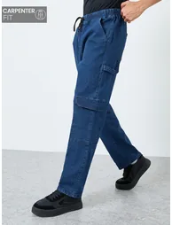 Men Carpenter Fit Cargo Jeans - 1
