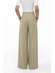 Belt Decorated Casual Pants - 3
