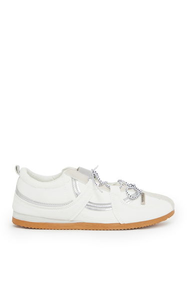 Solid Lace-Up Sneakers