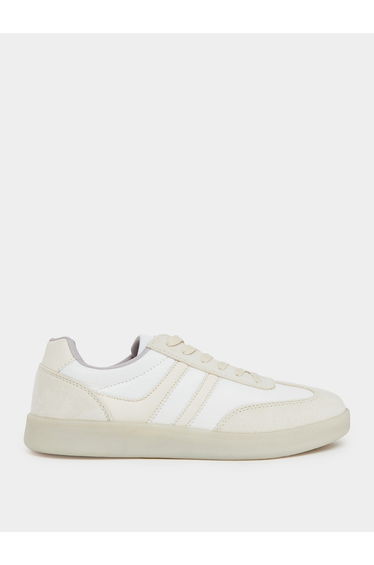 Women Beige Retro Style Sneakers