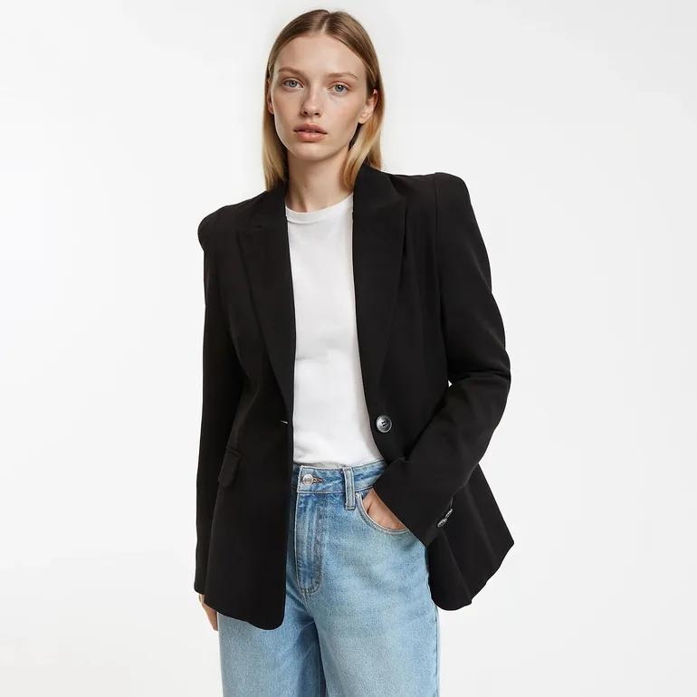 Long Fitted Blazer - 1