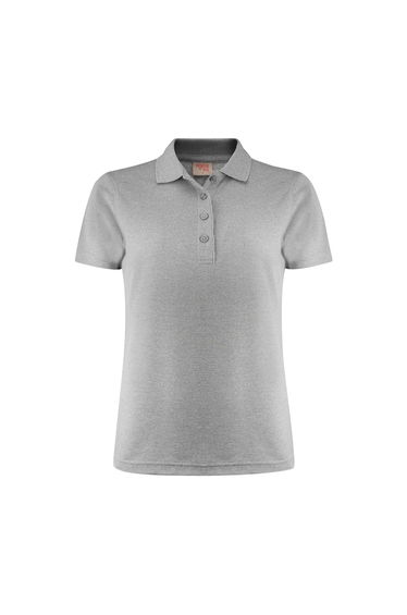 Printer RED Womens/Ladies Smash Polo Shirt - Grey Melange