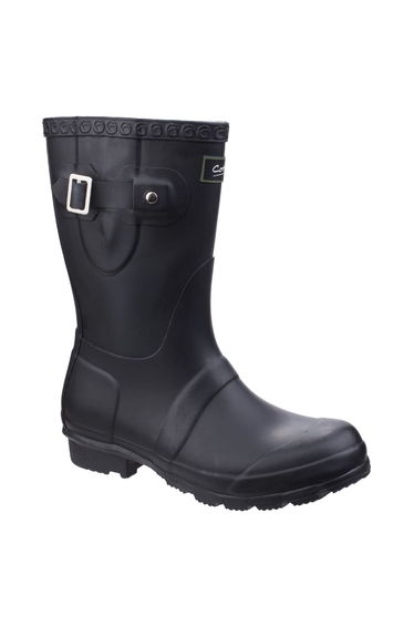 Cotswold Womens/Ladies Windsor Short Waterproof Pull On Wellington Boots - Black