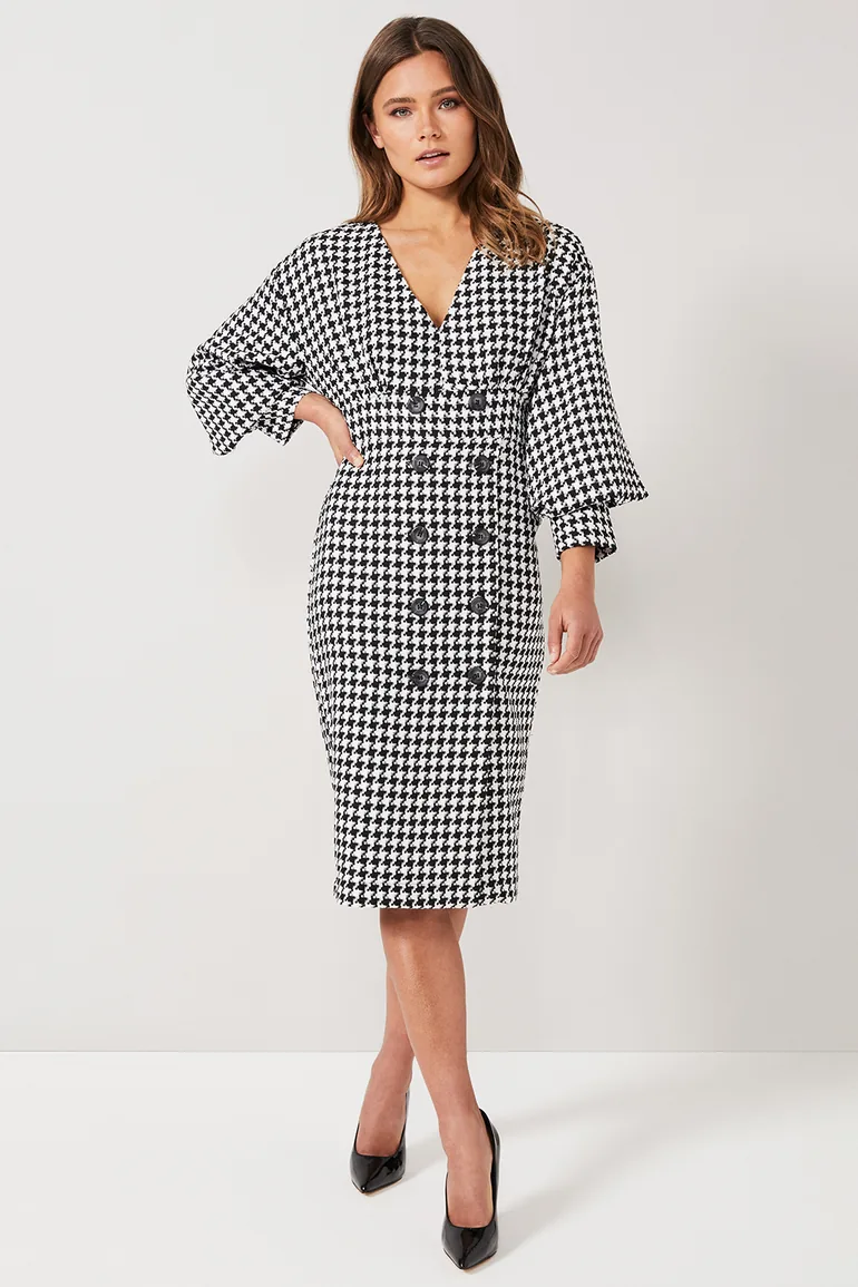 BYV London Multi Colored Button Detail Dress