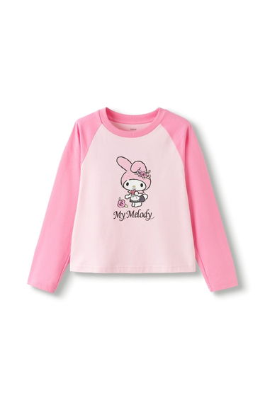 Girls' Long Sleeve T Shirt With Playful Design