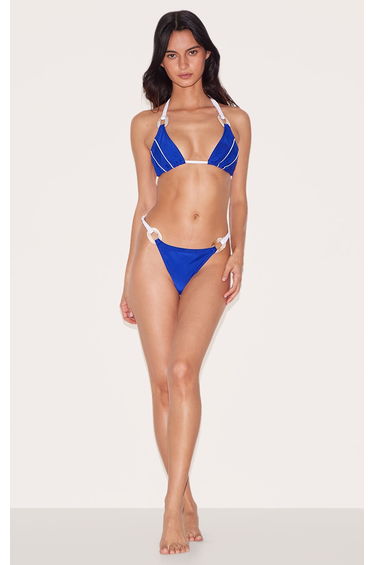 Cobalt O Ring Trim Tanga Bikini Bottoms