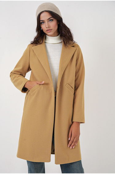 BDART Shawl Collar Herringbone Wool Blend Coat