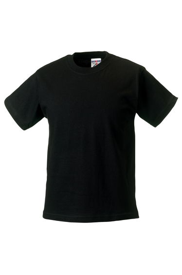 Jerzees Schoolgear Childrens Classic Plain T-Shirt - Black